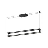 Linear/Island Open Frame by Kuzco Lighting ( 347 | LP45548-BK-UNV Plaza ) 