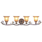 Bathroom Fixtures Four Lights by Livex Lighting ( 107 | 8554-63 Villa Verona ) 