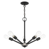 Mid. Chandeliers Geometric/Linear by Livex Lighting ( 107 | 51155-04 Prague ) 