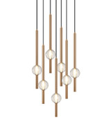 Mid. Chandeliers Multi-Port/Cascade by Matteo Lighting ( 423 | C68907AG Windchimer ) 