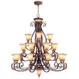 Large Chandeliers Glass Shade by Livex Lighting ( 107 | 8569-63 Villa Verona ) 