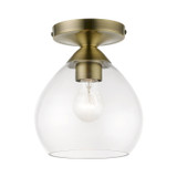 Semi-Flush Mts. Glass Down by Livex Lighting ( 107 | 46500-01 Catania ) 