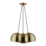 Mini Pendants 3 Light Cluster by Livex Lighting ( 107 | 40803-01 Piedmont ) 