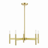 Mid. Chandeliers Candle by Livex Lighting ( 107 | 51175-12 Copenhagen ) 