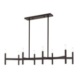 Linear/Island 4 Light + by Livex Lighting ( 107 | 51178-07 Copenhagen ) 