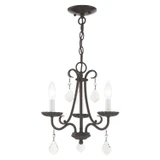 Mini Chandeliers Candle by Livex Lighting ( 107 | 40873-92 Daphne ) 