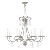 Mid. Chandeliers Candle by Livex Lighting ( 107 | 40878-91 Daphne ) 