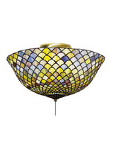 Semi-Flush Mts. Bowl Style by Meyda Tiffany ( 57 | 27437 Tiffany Fishscale ) 