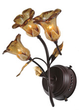 Sconces Triple Glass by Meyda Tiffany ( 57 | 82752 Celestial Bouquet ) 