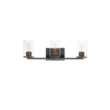 Bathroom Fixtures Three Lights by Maxim ( 16 | 11843CDABBK Sleek ) 