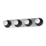 Bathroom Fixtures Four Lights by Maxim ( 16 | 26094WTBKPC Hollywood ) 