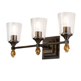Bathroom Fixtures Three Lights by Lucas + McKearn ( 175 | BB1022DB-3-F1G Vetiver ) 