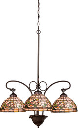 Mid. Chandeliers Glass Down by Meyda Tiffany ( 57 | 16107 Tiffany Turning Leaf ) 