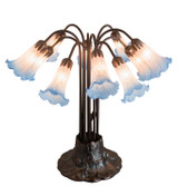 Lamps Table by Meyda Tiffany ( 57 | 14451 Pink/Blue Pond Lily ) 