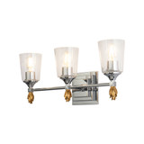 Bathroom Fixtures Three Lights by Lucas + McKearn ( 175 | BB1022PC-3-F1G Vetiver ) 