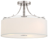 Semi-Flush Mts. Drum Shade by Minka-Lavery ( 7 | 3307-84 Poleis ) 