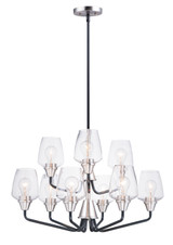 Mid. Chandeliers Glass Up by Maxim ( 16 | 26127CLBKSN Goblet ) 