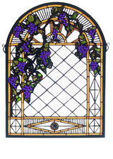 Home Accents Tiffany Windows/Wall Panels by Meyda Tiffany ( 57 | 38656 Grape Diamond Trellis ) 
