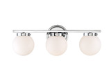 Bathroom Fixtures Three Lights by Meridian ( 446 | M80023CH Mbath ) 