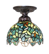 Semi-Flush Mts. Glass Down by Meyda Tiffany ( 57 | 276081 Nightfall Wisteria ) 