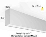 Sconces Linear/Tubular by Maxilite ( 501 | MXL6044-4-30K Maximus ) 