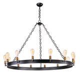 Large Chandeliers Ring/Halo by Maxim ( 16 | 26276BKNAB/BUL Noble ) 