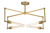 Semi-Flush Mts. Geometric/Linear by Meyda Tiffany ( 57 | 175682 Pronograde ) 