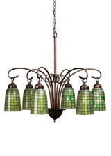 Mid. Chandeliers Glass Down by Meyda Tiffany ( 57 | 18649 Terra Verde ) 
