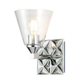 Sconces Single Glass by Lucas + McKearn ( 175 | BB1302PC-1 Alpha ) 