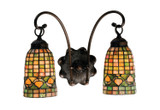 Sconces Double Glass by Meyda Tiffany ( 57 | 18651 Tiffany Acorn ) 