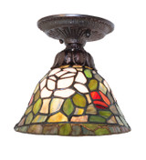 Semi-Flush Mts. Glass Down by Meyda Tiffany ( 57 | 276094 Tiffany Rosebush ) 