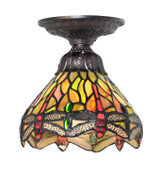 Semi-Flush Mts. Glass Down by Meyda Tiffany ( 57 | 276102 Tiffany Hanginghead Dragonfly ) 