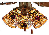 Fans Light Kits by Meyda Tiffany ( 57 | 67013 Jeweled Grape ) 