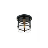 Flush Mounts Cage Style by Maxim ( 16 | 2641BKAB Capitol ) 