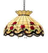 Mid. Chandeliers Glass Down by Meyda Tiffany ( 57 | 232772 Roseborder ) 