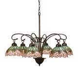 Mid. Chandeliers Glass Down by Meyda Tiffany ( 57 | 18713 Tiffany Cabbage Rose ) 