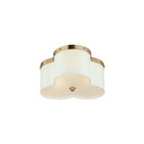 Flush Mounts Drum Shade by Maxim ( 16 | 12243OFSBR Clover ) 