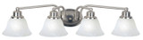 Bathroom Fixtures Four Lights by Maxim ( 16 | 2689MRSN Malaga ) 