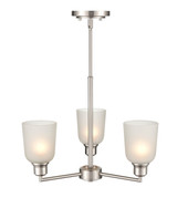 Mini Chandeliers Glass Shade by Millennium ( 59 | 2813-BN Amberle ) 