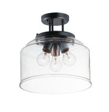 Semi-Flush Mts. Glass Down by Maxim ( 16 | 12271CDBK Acadia ) 
