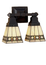 Bathroom Fixtures Two Lights by Meyda Tiffany ( 57 | 48192 Diamond Band Mission ) 