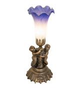 Lamps Table Accent by Meyda Tiffany ( 57 | 225850 Blue/White Pond Lily ) 