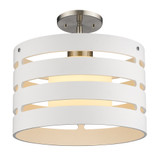 Semi-Flush Mts. Drum Shade by Maxilite ( 501 | MX 3373G-02-40 Roby ) 