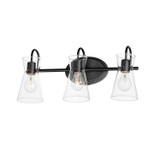 Bathroom Fixtures Three Lights by Maxim ( 16 | 12483CLBK Ava ) 