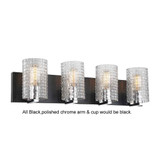 Bathroom Fixtures Four Lights by Maxilite ( 501 | MX 6148-07-4 Haiden ) 