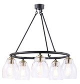 Mid. Chandeliers Glass Down by Minka-Lavery ( 7 | 2435-878 Winsley ) 
