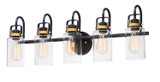 Bathroom Fixtures Five+Lights by Maxim ( 16 | 30173CLBZGLD Magnolia ) 