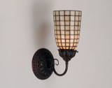 Sconces Single Glass by Meyda Tiffany ( 57 | 74057 Geometric ) 