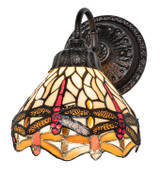 Sconces Single Glass by Meyda Tiffany ( 57 | 270814 Tiffany Hanginghead Dragonfly ) 