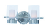 Bathroom Fixtures Two Lights by Maxim ( 16 | 30262CLFTSN Mod ) 